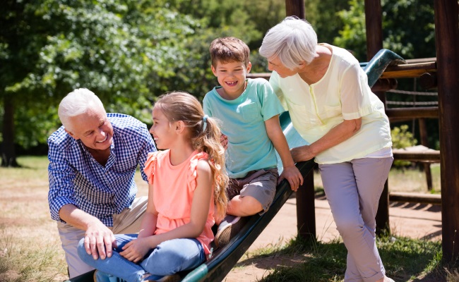 Compression-Socks-At-Playground-With-Grandkids