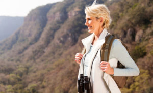 Woman-Wearing-Compression-Stockings-On-Hike