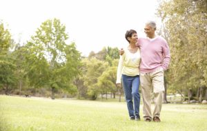 Couple-Walking-Outside-In-Compression-Stockings